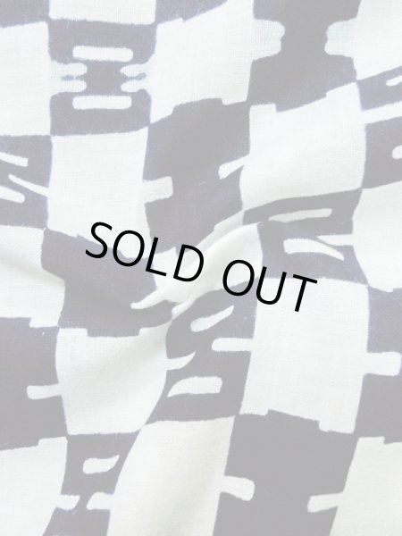 画像9: M0207V  男性用浴衣 男性用着物  綿   藍, 抽象的模様 【中古】 【USED】 【リサイクル】 ★★★★☆ (9)