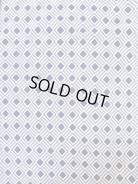 画像4: M0214B Mint  男性用浴衣 男性用着物  綿   白, 幾何学模様 【中古】 【USED】 【リサイクル】 ★★★★☆ (4)