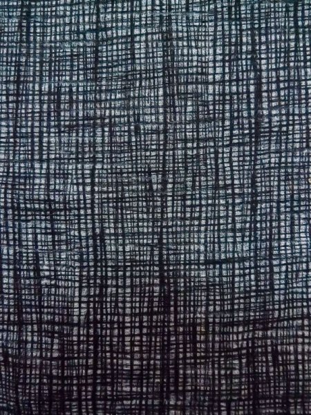 画像6: M0214E  男性用浴衣 男性用着物 筒袖 化繊   紺, 抽象的模様 【中古】 【USED】 【リサイクル】 ★★☆☆☆ (6)