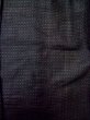 画像3: M0214G  男性用着物 男性用着物 能登上布 麻   黒, 幾何学模様 【中古】 【USED】 【リサイクル】 ★☆☆☆☆ (3)
