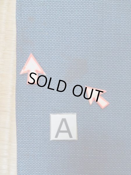 画像12: M0214H  男性用着物 男性用着物  ウール   紺, 亀甲 【中古】 【USED】 【リサイクル】 ★☆☆☆☆ (12)