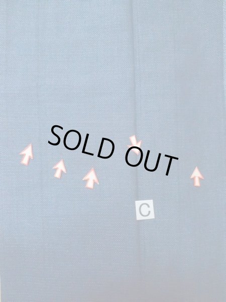 画像14: M0214H  男性用着物 男性用着物  ウール   紺, 亀甲 【中古】 【USED】 【リサイクル】 ★☆☆☆☆ (14)