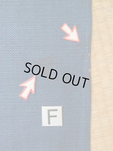 画像17: M0214H  男性用着物 男性用着物  ウール   紺, 亀甲 【中古】 【USED】 【リサイクル】 ★☆☆☆☆ (17)