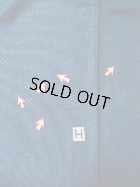 画像19: M0214H  男性用着物 男性用着物  ウール   紺, 亀甲 【中古】 【USED】 【リサイクル】 ★☆☆☆☆ (19)