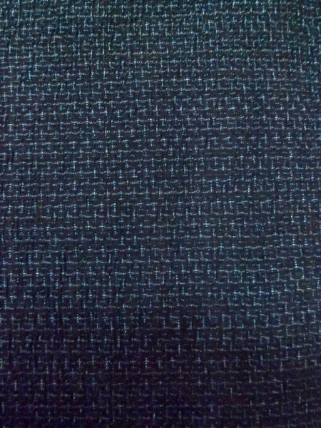 画像5: M0214L  男性用着物 男性用着物 塩沢紬 シルク(正絹)  青み 黒, 亀甲 【中古】 【USED】 【リサイクル】 ★★★★☆ (5)