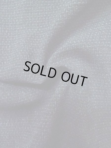 画像9: M0214L  男性用着物 男性用着物 塩沢紬 シルク（正絹）  青み 黒, 亀甲 【中古】 【USED】 【リサイクル】 ★★★★☆ (9)