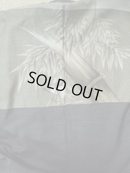 画像4: M0214Y Mint  男性用羽織 男性用着物  シルク（正絹）   黒, 亀甲 【中古】 【USED】 【リサイクル】 ★★★★☆ (4)