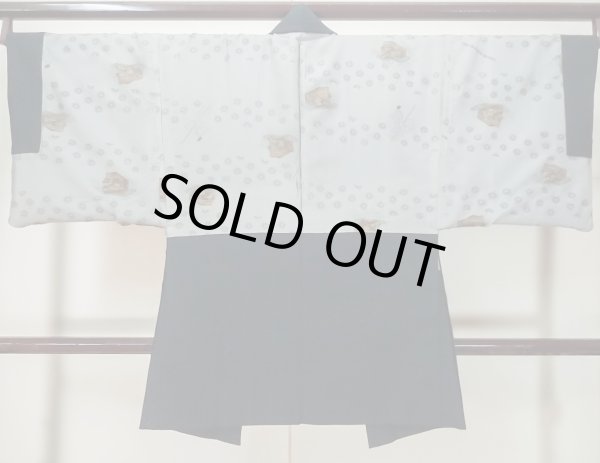 画像3: M0215C Mint  男性用羽織 男性用着物  ウール  深い 青,  【中古】 【USED】 【リサイクル】 ★★★★☆ (3)