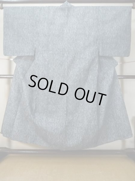 画像1: M0301A Mint  男性用浴衣 男性用着物  綿   青, 抽象的模様 【中古】 【USED】 【リサイクル】 ★★★★☆ (1)