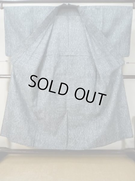 画像2: M0301A Mint  男性用浴衣 男性用着物  綿   青, 抽象的模様 【中古】 【USED】 【リサイクル】 ★★★★☆ (2)