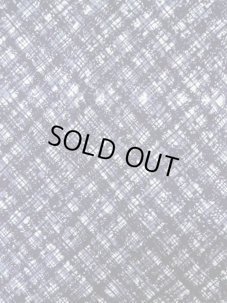 画像3: M0301C  浴衣（日本製） 女性用着物  綿   青, 抽象的模様 【中古】 【USED】 【リサイクル】 ★★★☆☆ (3)