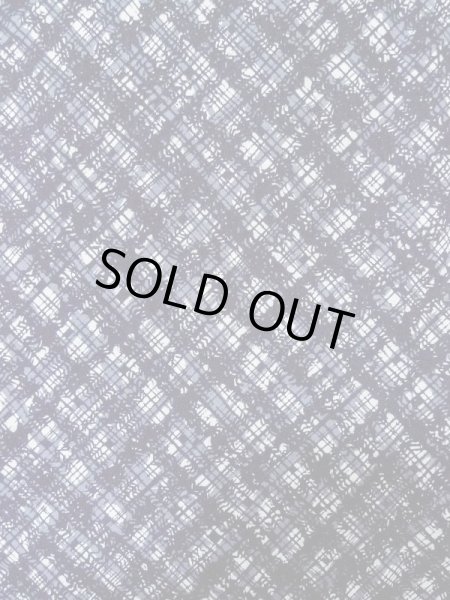 画像4: M0301C  浴衣（日本製） 女性用着物  綿   青, 抽象的模様 【中古】 【USED】 【リサイクル】 ★★★☆☆ (4)