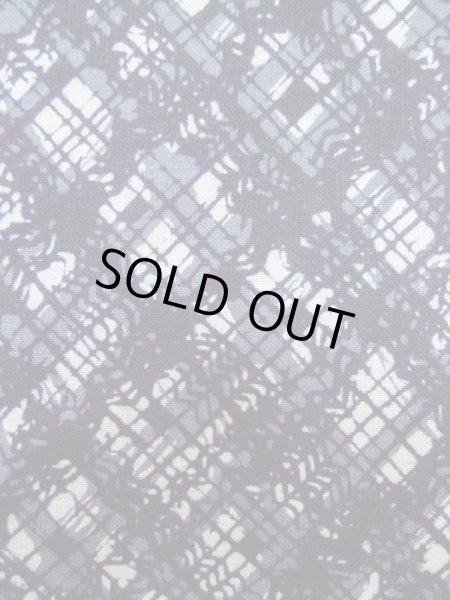 画像6: M0301C  浴衣（日本製） 女性用着物  綿   青, 抽象的模様 【中古】 【USED】 【リサイクル】 ★★★☆☆ (6)