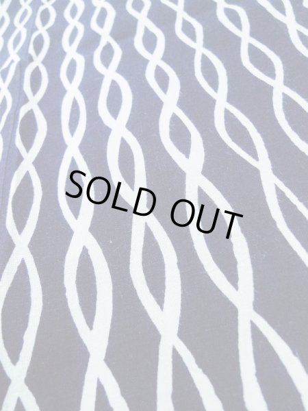 画像8: M0301E  男性用浴衣 男性用着物  綿   藍, 抽象的模様 【中古】 【USED】 【リサイクル】 ★★★☆☆ (8)