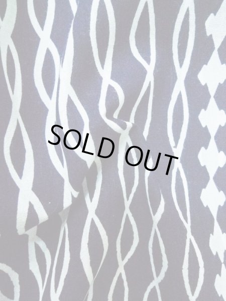 画像9: M0301E  男性用浴衣 男性用着物  綿   藍, 抽象的模様 【中古】 【USED】 【リサイクル】 ★★★☆☆ (9)