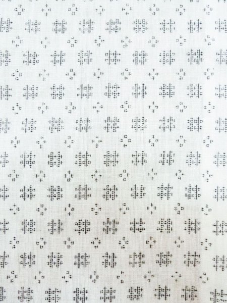 画像6: M0301J  男性用浴衣 男性用着物  麻   黒, 抽象的模様 【中古】 【USED】 【リサイクル】 ★★★☆☆ (6)