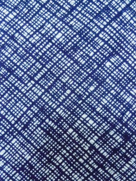 画像6: M0301M  男性用浴衣 男性用着物  綿   紺, 抽象的模様 【中古】 【USED】 【リサイクル】 ★☆☆☆☆ (6)