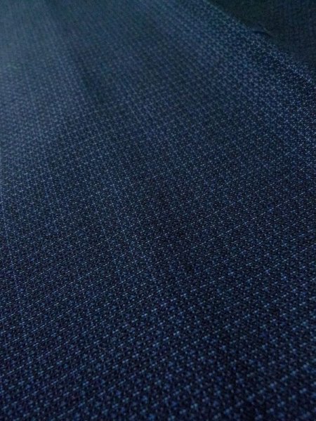 画像8: M0301P  男性用着物 男性用着物  ウール   紺, 線 【中古】 【USED】 【リサイクル】 ★☆☆☆☆ (8)