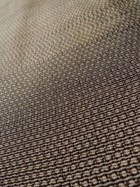 画像7: M0301Q  男性用着物 男性用着物  シルク(正絹)   茶色, 抽象的模様 【中古】 【USED】 【リサイクル】 ★★☆☆☆ (7)