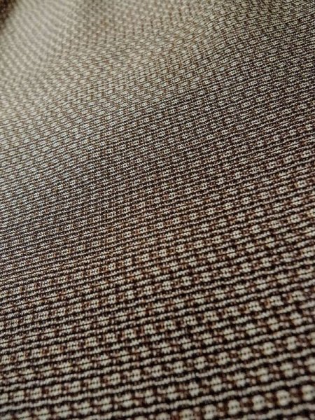 画像8: M0301Q  男性用着物 男性用着物  シルク(正絹)   茶色, 抽象的模様 【中古】 【USED】 【リサイクル】 ★★☆☆☆ (8)