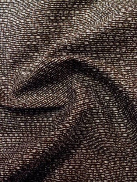 画像9: M0301Q  男性用着物 男性用着物  シルク(正絹)   茶色, 抽象的模様 【中古】 【USED】 【リサイクル】 ★★☆☆☆ (9)