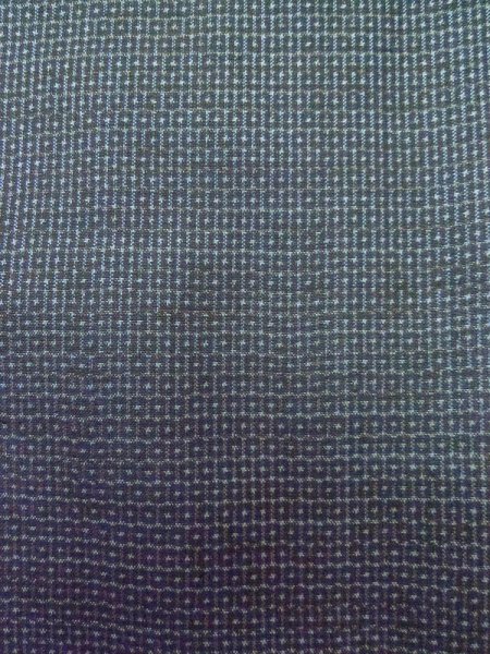 画像6: M0301S  男性用着物 男性用着物  シルク(正絹) 淡い 深い 青, 亀甲 【中古】 【USED】 【リサイクル】 ★★★☆☆ (6)