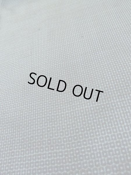 画像7: M0301S  男性用着物 男性用着物  シルク（正絹） 淡い 深い 青, 亀甲 【中古】 【USED】 【リサイクル】 ★★★☆☆ (7)