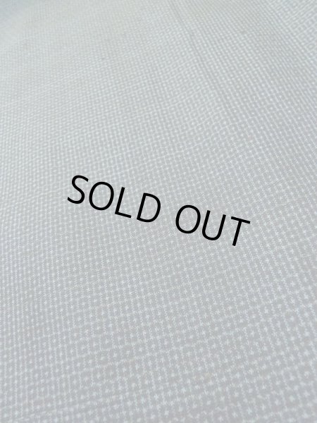 画像8: M0301S  男性用着物 男性用着物  シルク（正絹） 淡い 深い 青, 亀甲 【中古】 【USED】 【リサイクル】 ★★★☆☆ (8)