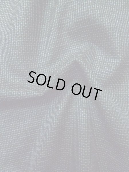 画像9: M0301S  男性用着物 男性用着物  シルク（正絹） 淡い 深い 青, 亀甲 【中古】 【USED】 【リサイクル】 ★★★☆☆ (9)