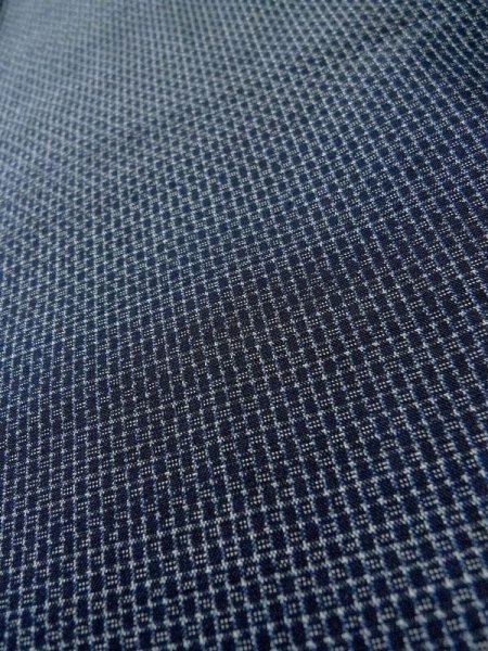 画像7: M0301T  男性用着物 男性用着物  シルク(正絹) 淡い 深い 青, 抽象的模様 【中古】 【USED】 【リサイクル】 ★★★☆☆ (7)