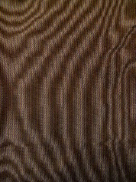 画像4: M0301Y  男性用着物 男性用着物 綿入り シルク(正絹)   茶色, 縞 【中古】 【USED】 【リサイクル】 ★☆☆☆☆ (4)