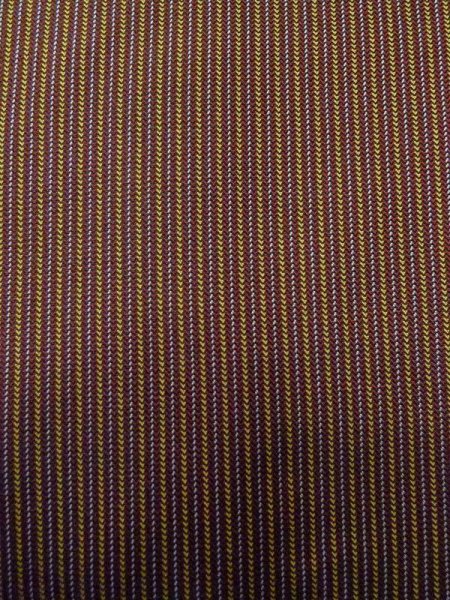 画像6: M0301Y  男性用着物 男性用着物 綿入り シルク(正絹)   茶色, 縞 【中古】 【USED】 【リサイクル】 ★☆☆☆☆ (6)