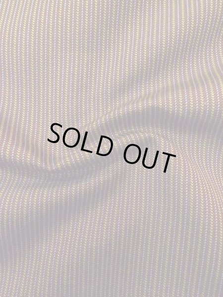 画像9: M0301Y  男性用着物 男性用着物 綿入り シルク（正絹）   茶色, 縞 【中古】 【USED】 【リサイクル】 ★☆☆☆☆ (9)