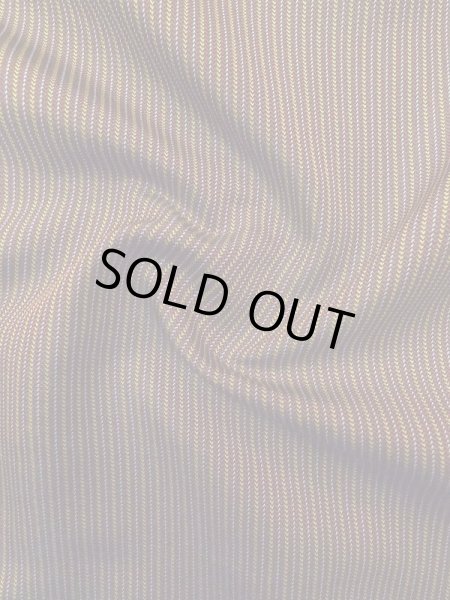 画像10: M0301Y  男性用着物 男性用着物 綿入り シルク（正絹）   茶色, 縞 【中古】 【USED】 【リサイクル】 ★☆☆☆☆ (10)