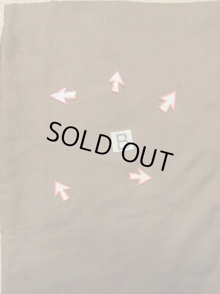 画像13: M0301Y  男性用着物 男性用着物 綿入り シルク（正絹）   茶色, 縞 【中古】 【USED】 【リサイクル】 ★☆☆☆☆ (13)