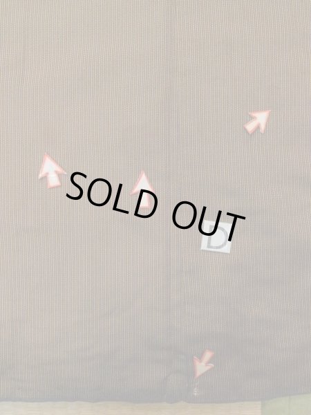 画像15: M0301Y  男性用着物 男性用着物 綿入り シルク（正絹）   茶色, 縞 【中古】 【USED】 【リサイクル】 ★☆☆☆☆ (15)