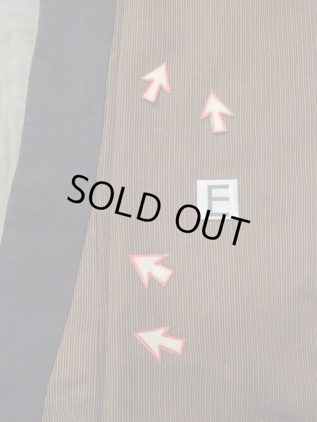 画像17: M0301Y  男性用着物 男性用着物 綿入り シルク（正絹）   茶色, 縞 【中古】 【USED】 【リサイクル】 ★☆☆☆☆ (17)