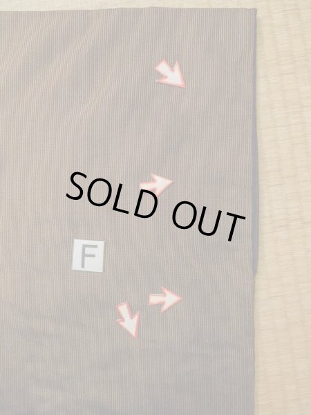 画像18: M0301Y  男性用着物 男性用着物 綿入り シルク（正絹）   茶色, 縞 【中古】 【USED】 【リサイクル】 ★☆☆☆☆ (18)