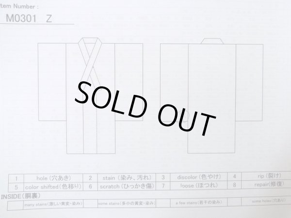 画像11: M0301Z  男性用着物 男性用着物  シルク(正絹)   黒, チェック柄 【中古】 【USED】 【リサイクル】 ★☆☆☆☆ (11)