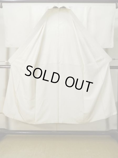 画像2: M0302A  男性用着物 男性用着物  シルク（正絹）   白,  【中古】 【USED】 【リサイクル】 ★★☆☆☆ (2)