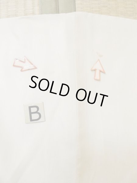 画像13: M0302A  男性用着物 男性用着物  シルク（正絹）   白,  【中古】 【USED】 【リサイクル】 ★★☆☆☆ (13)