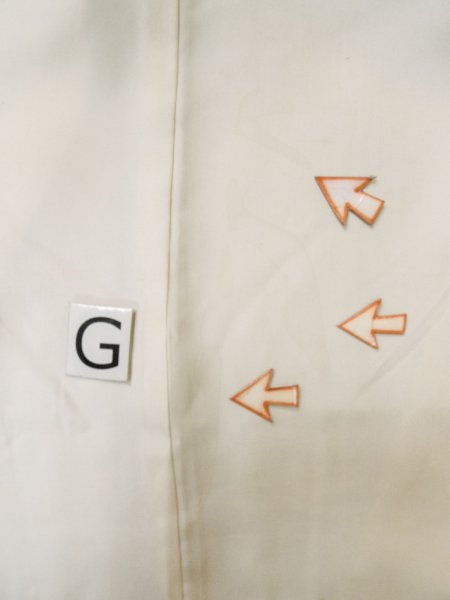 画像18: M0302A  男性用着物 男性用着物  シルク(正絹)   白,  【中古】 【USED】 【リサイクル】 ★★☆☆☆ (18)