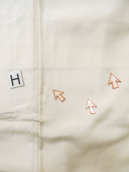 画像19: M0302A  男性用着物 男性用着物  シルク(正絹)   白,  【中古】 【USED】 【リサイクル】 ★★☆☆☆ (19)