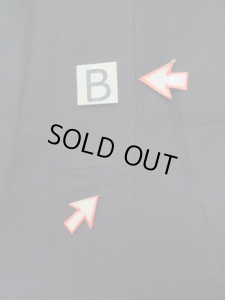 画像14: M0302C  男性用着物 男性用着物  シルク(正絹)   黒,  【中古】 【USED】 【リサイクル】 ★★☆☆☆ (14)