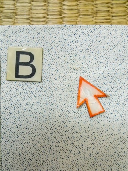 画像16: M0307B  小紋 女性用着物  シルク(正絹)   白, 菊 【中古】 【USED】 【リサイクル】 ★★☆☆☆ (16)