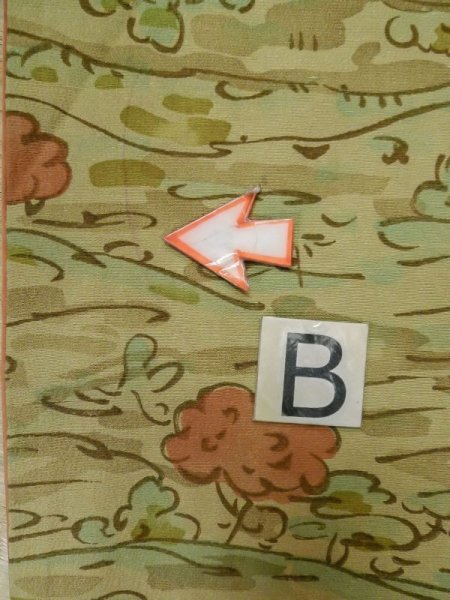 画像15: M0307L  小紋 女性用着物  シルク(正絹) 淡い 薄い トープ, 抽象的模様 【中古】 【USED】 【リサイクル】 ★★☆☆☆ (15)