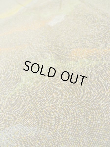 画像9: M0307P  小紋 女性用着物  シルク（正絹）   茶色, 小さな点々 【中古】 【USED】 【リサイクル】 ★★☆☆☆ (9)