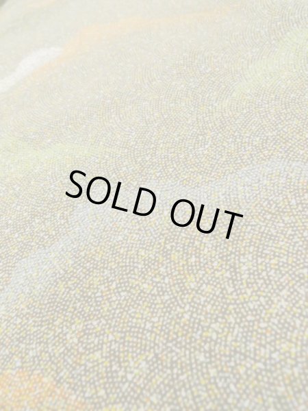 画像10: M0307P  小紋 女性用着物  シルク（正絹）   茶色, 小さな点々 【中古】 【USED】 【リサイクル】 ★★☆☆☆ (10)