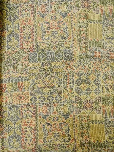 画像3: M0307U Mint  小紋 女性用着物  シルク(正絹) 淡い 薄い オリーブ, 小さな点々 【中古】 【USED】 【リサイクル】 ★★★★☆ (3)