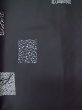 画像3: M0307W Mint  小紋 女性用着物  化繊   黒, 桜 【中古】 【USED】 【リサイクル】 ★★★★☆ (3)